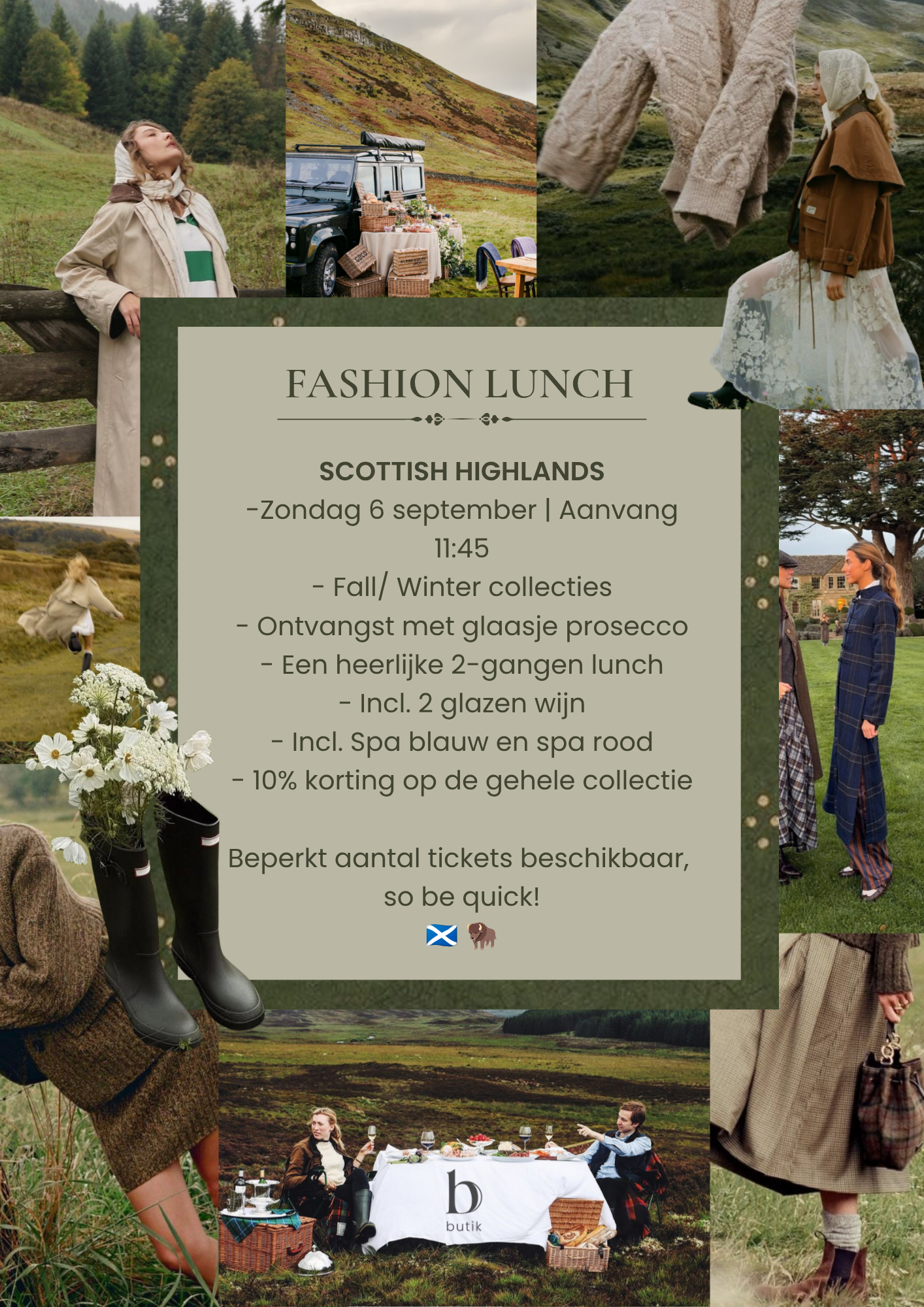 SCOTTISH HIGHLANDS| FASHION LUNCH