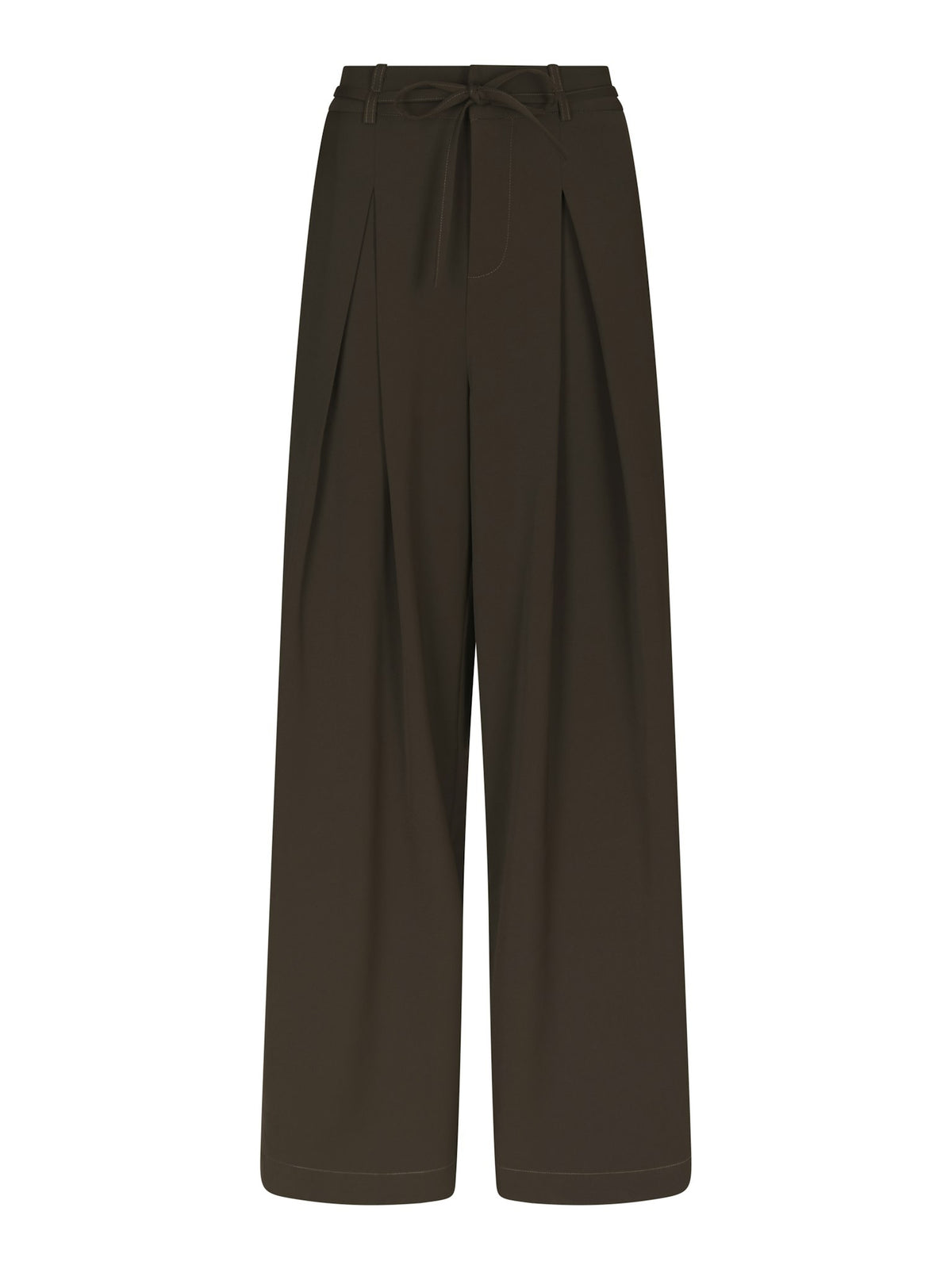 Eddina Woven Pants - Dark Brown