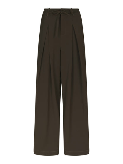 Eddina Woven Pants - Dark Brown