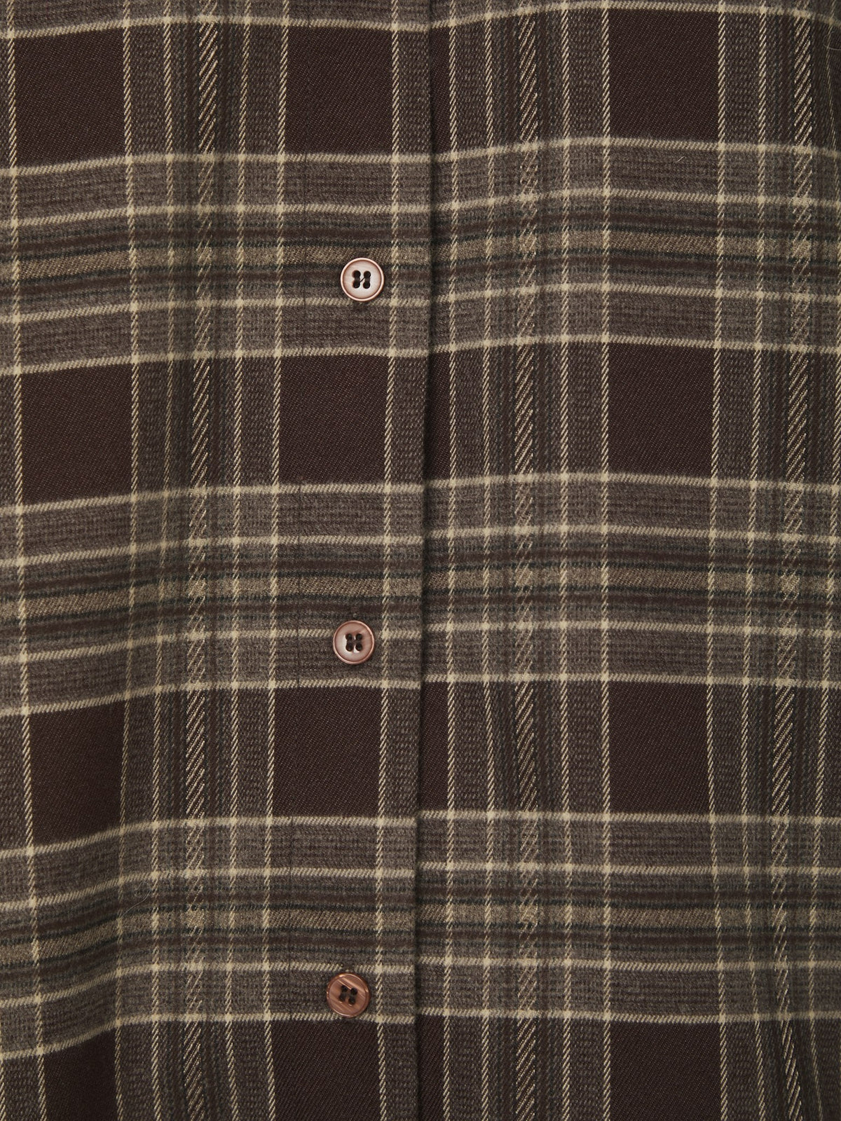 PRE-ORDER | Dita Flannel Check Shirt - Brown | LEVERING EIND OKT / BEGIN NOV