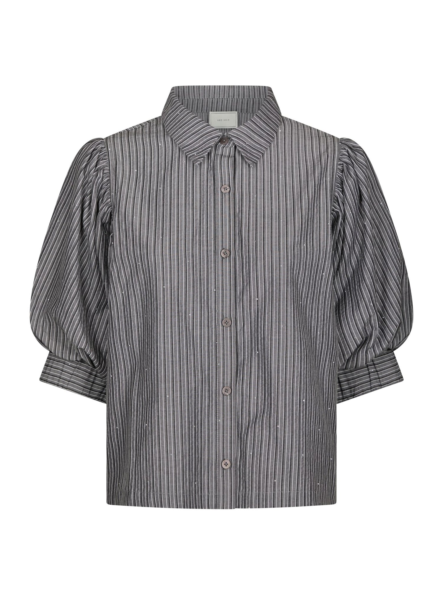 Etta Stripe B Shirt - Dark Grey