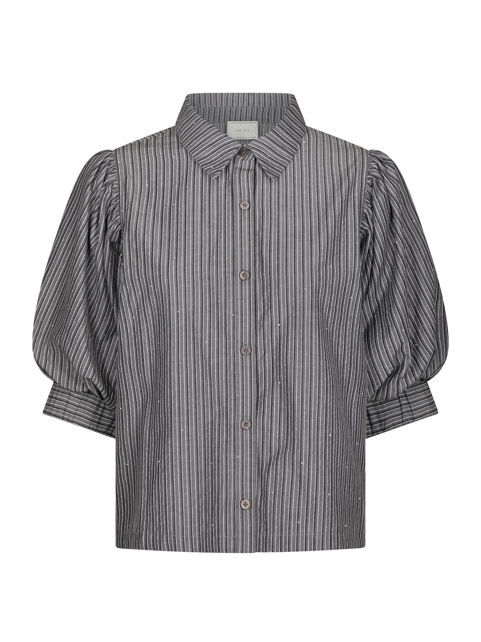 Etta Stripe B Shirt - Dark Grey