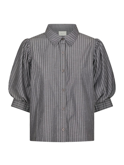 Etta Stripe B Shirt - Dark Grey