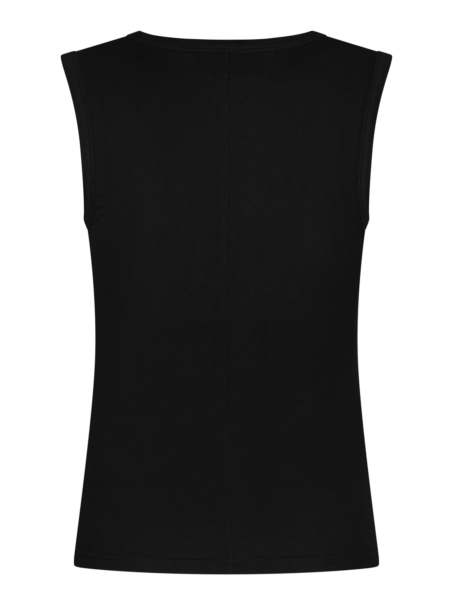 Nimbi Fine Rib Top - Black