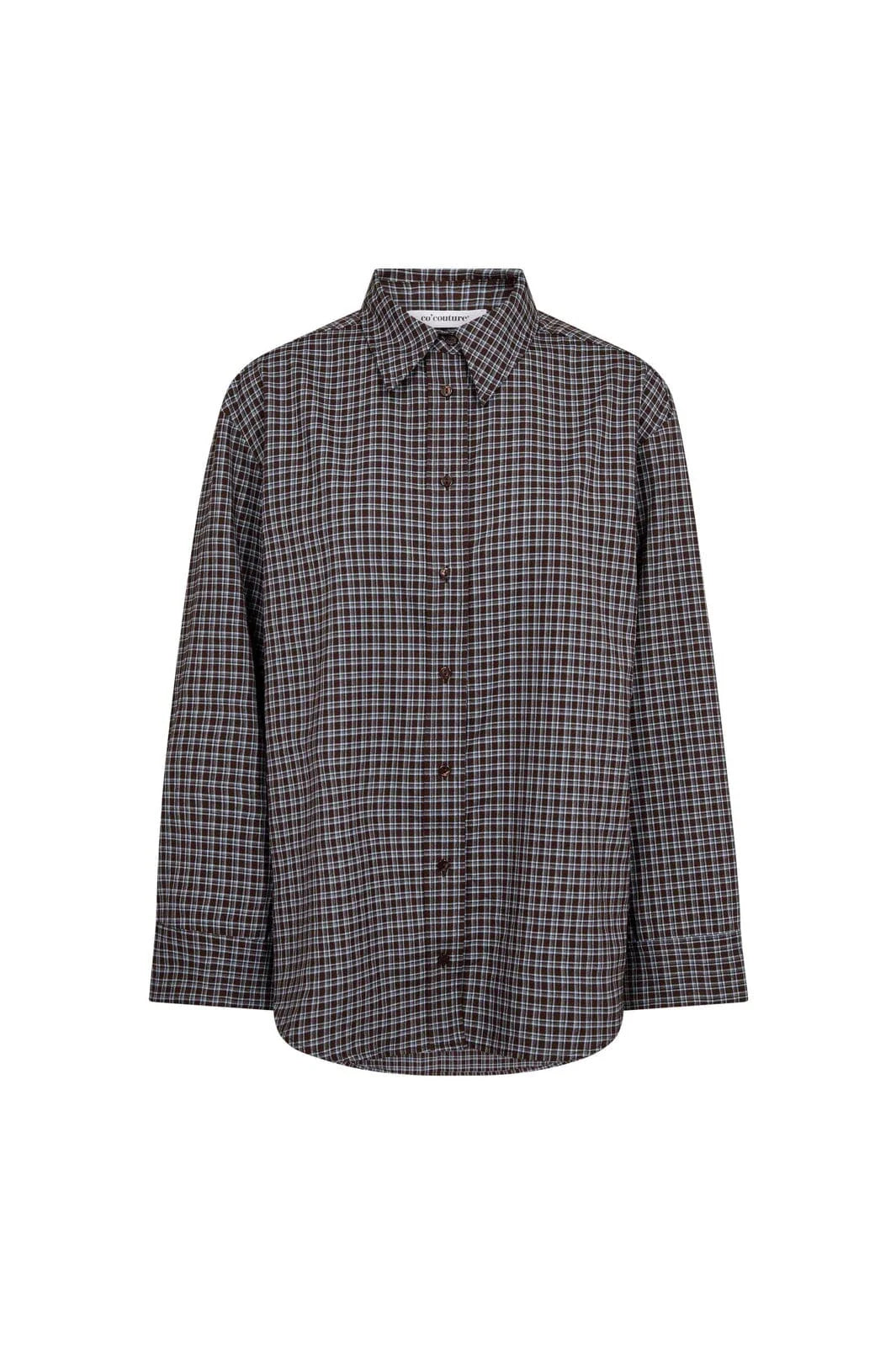 OdemCC Check Cuff Shirt - Dark Brown