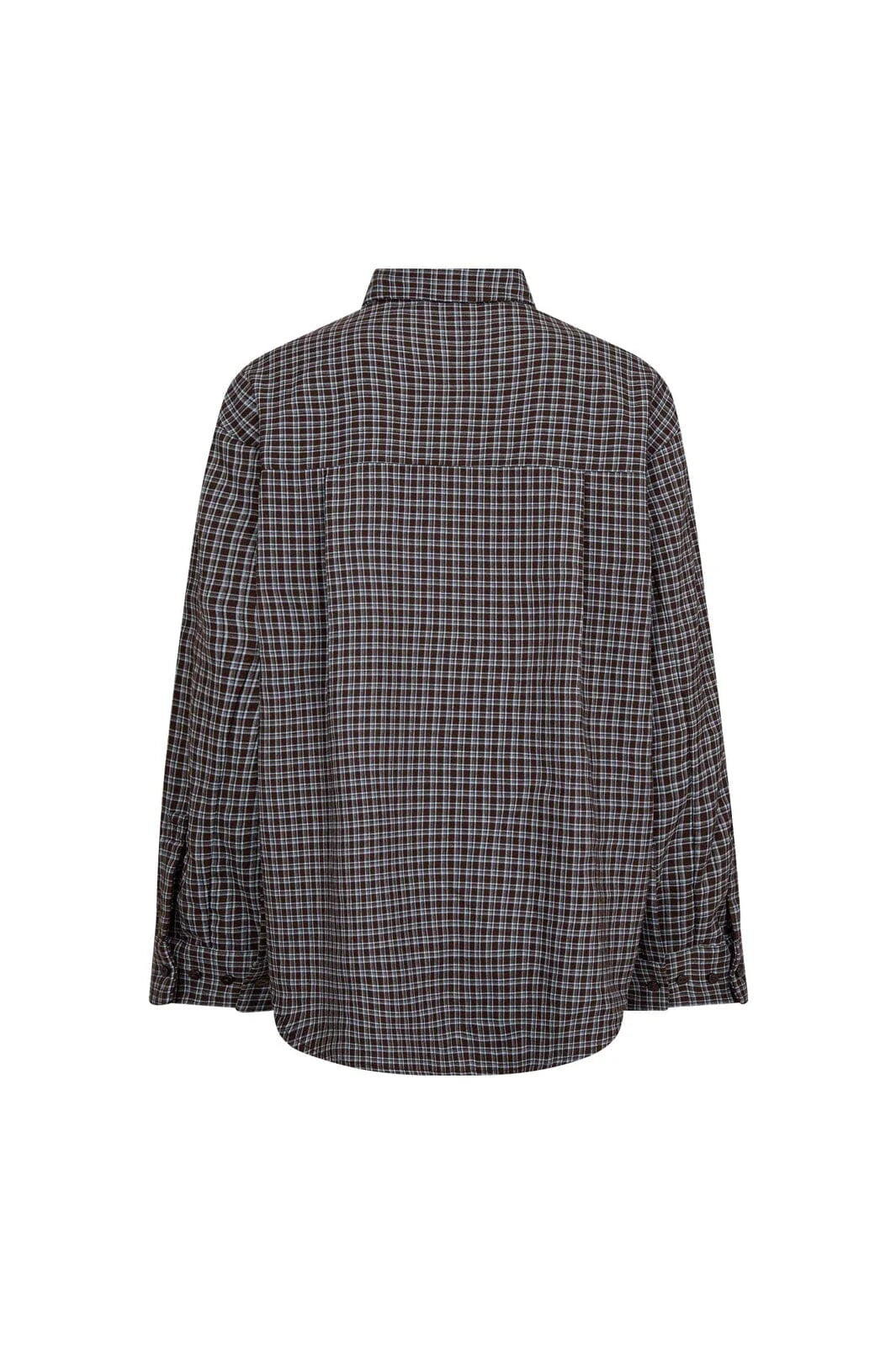 OdemCC Check Cuff Shirt - Dark Brown