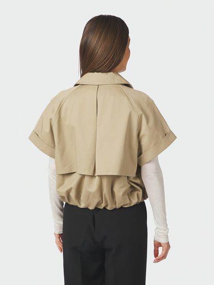 Lisha Trench Vest - Taupe