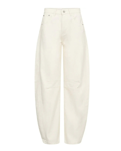 Drew Barrel Panel Jeans - White