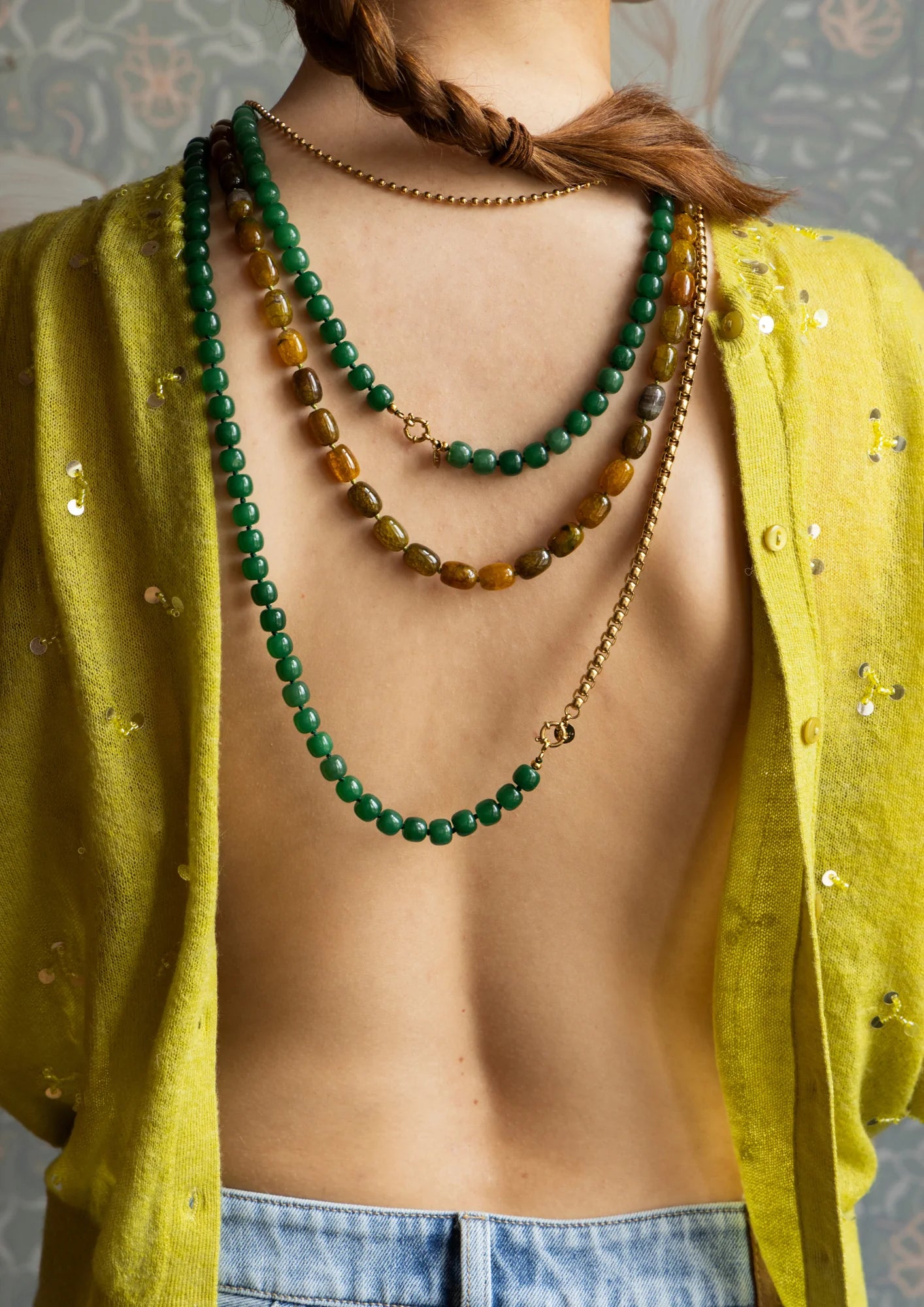 Bobby Forest Green Necklace - Forest Green