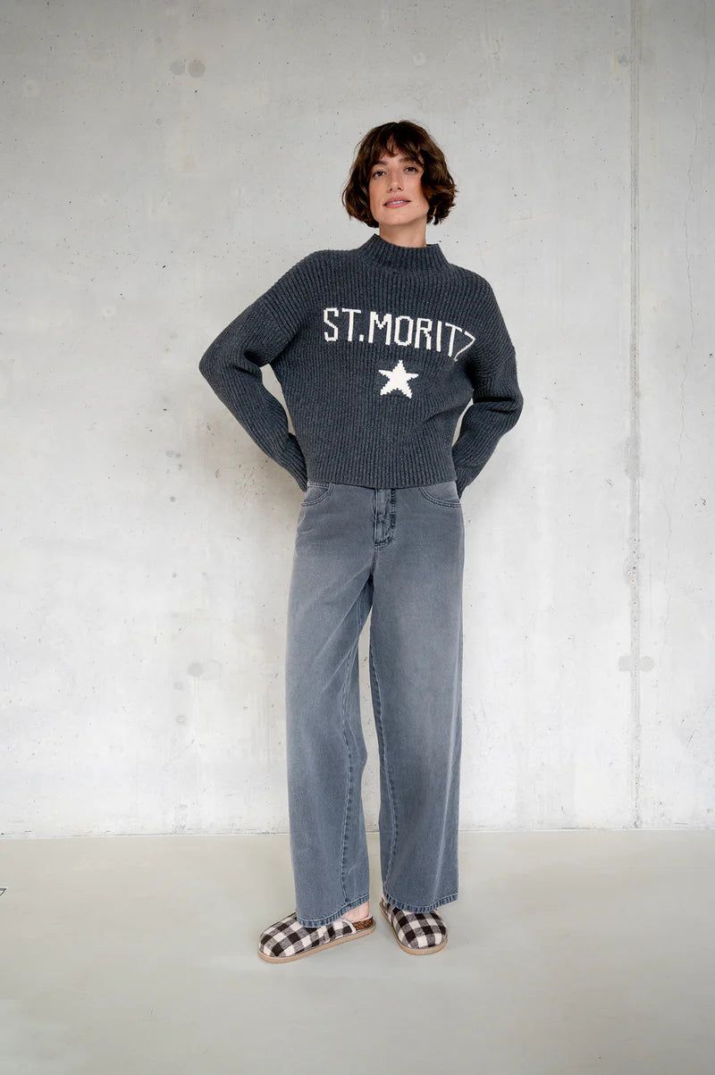 W25B380LTD Jumper - Antra/Ecru