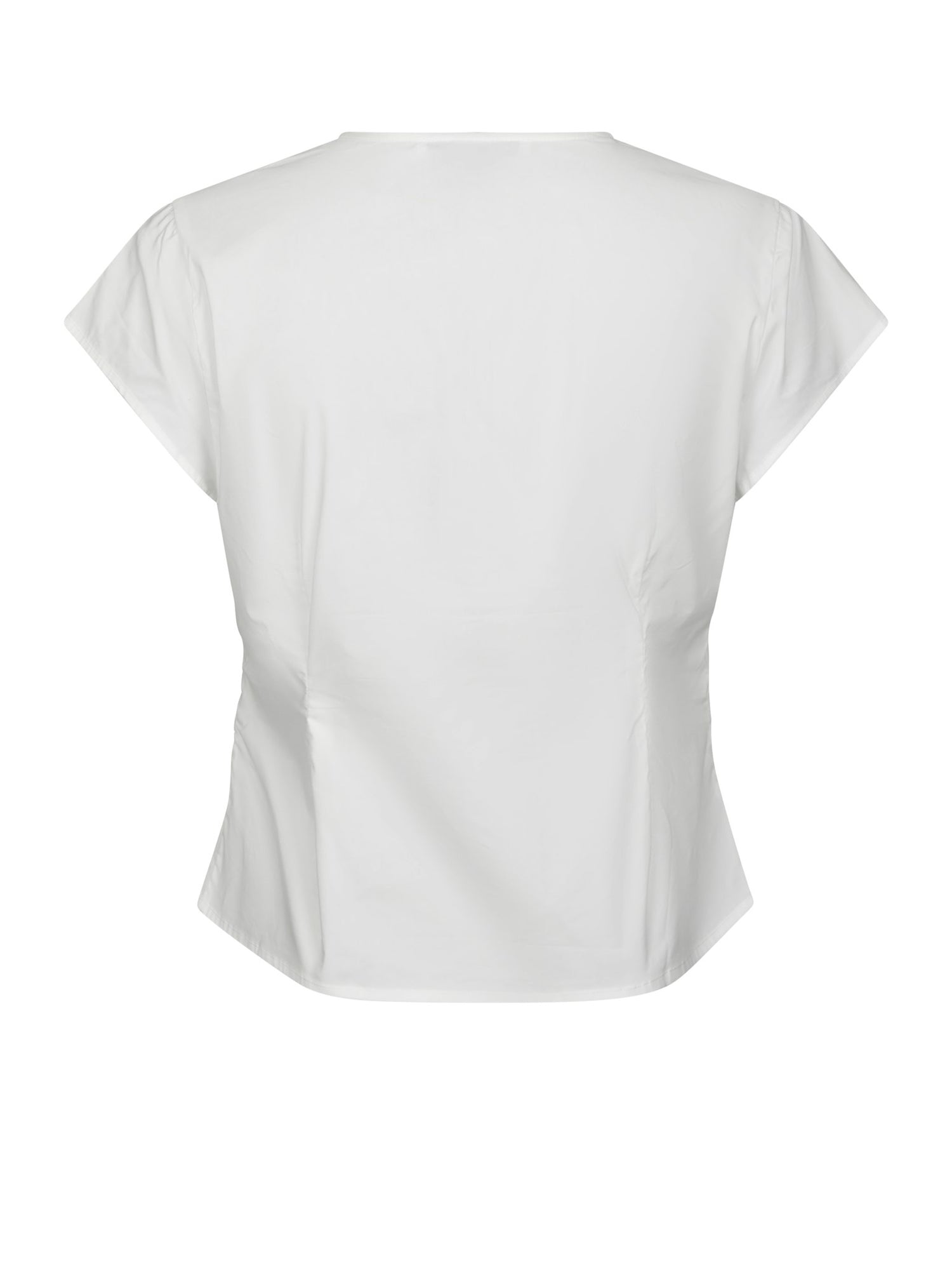 Fidi Poplin Top - White