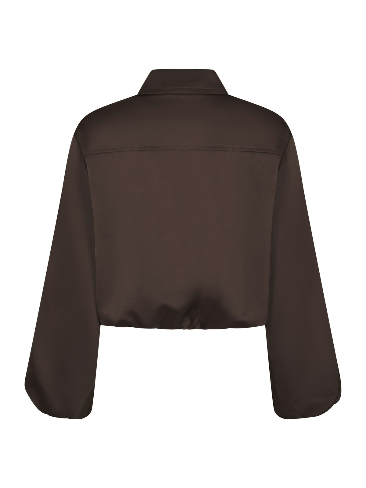 Denielle Heavy Sateen Jacket - Dark Brown