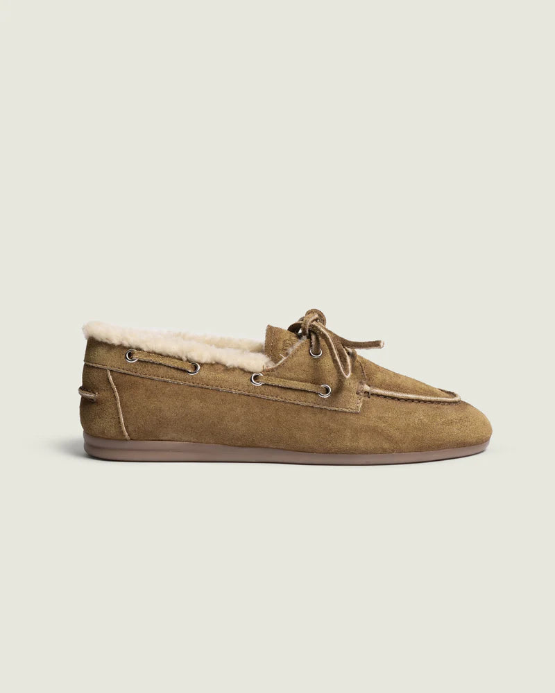 Boat Loafer Shearling - Desert Tan