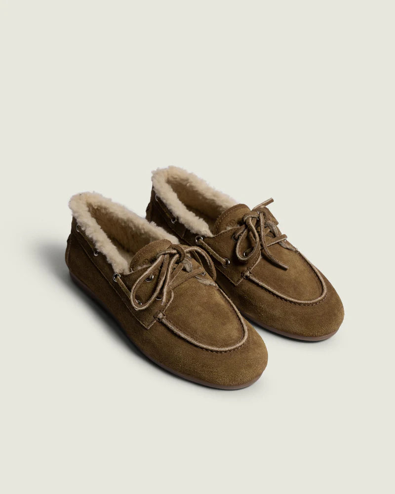 Boat Loafer Shearling - Desert Tan