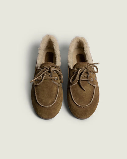 Boat Loafer Shearling - Desert Tan