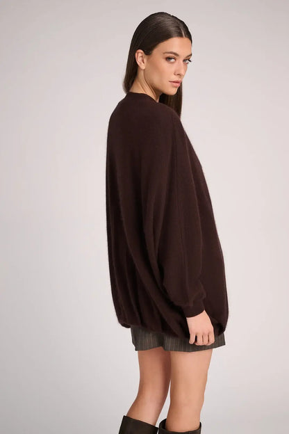 D_cardigan Aran-Strickjacken - Schokolade