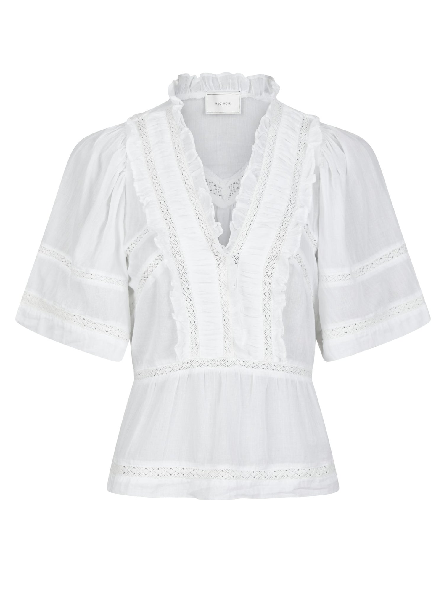Evienne S Voile Top - White
