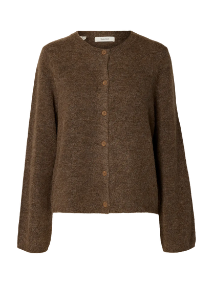 SLFlulu New LS Knit Cardigan - Dachshund Mel.