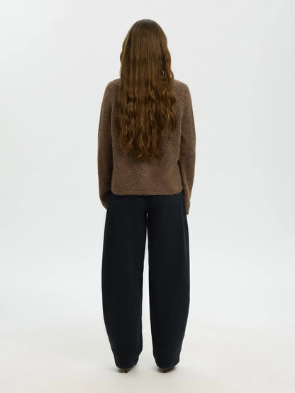 SLFlulu New LS Knit Cardigan - Dachshund Mel.