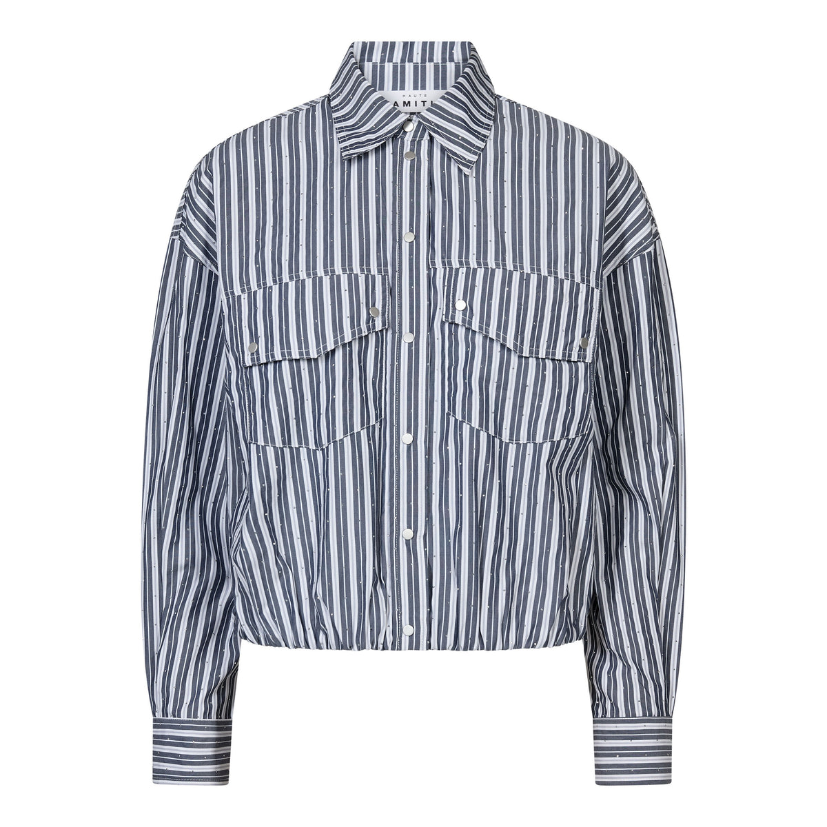 Stone Crop Pocket Shirt - Black Stripe