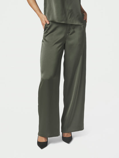 Emmett Heavy Sateen Pants - Deep Green