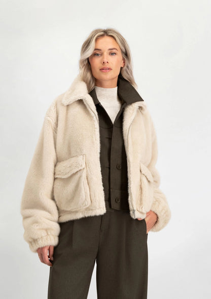 Reese Jacket - Cosy white
