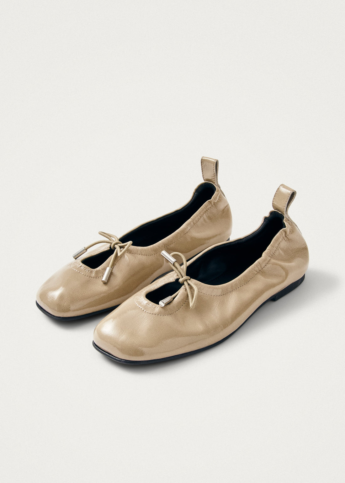 Rosalind Leather Ballet Flats - Onix Beige