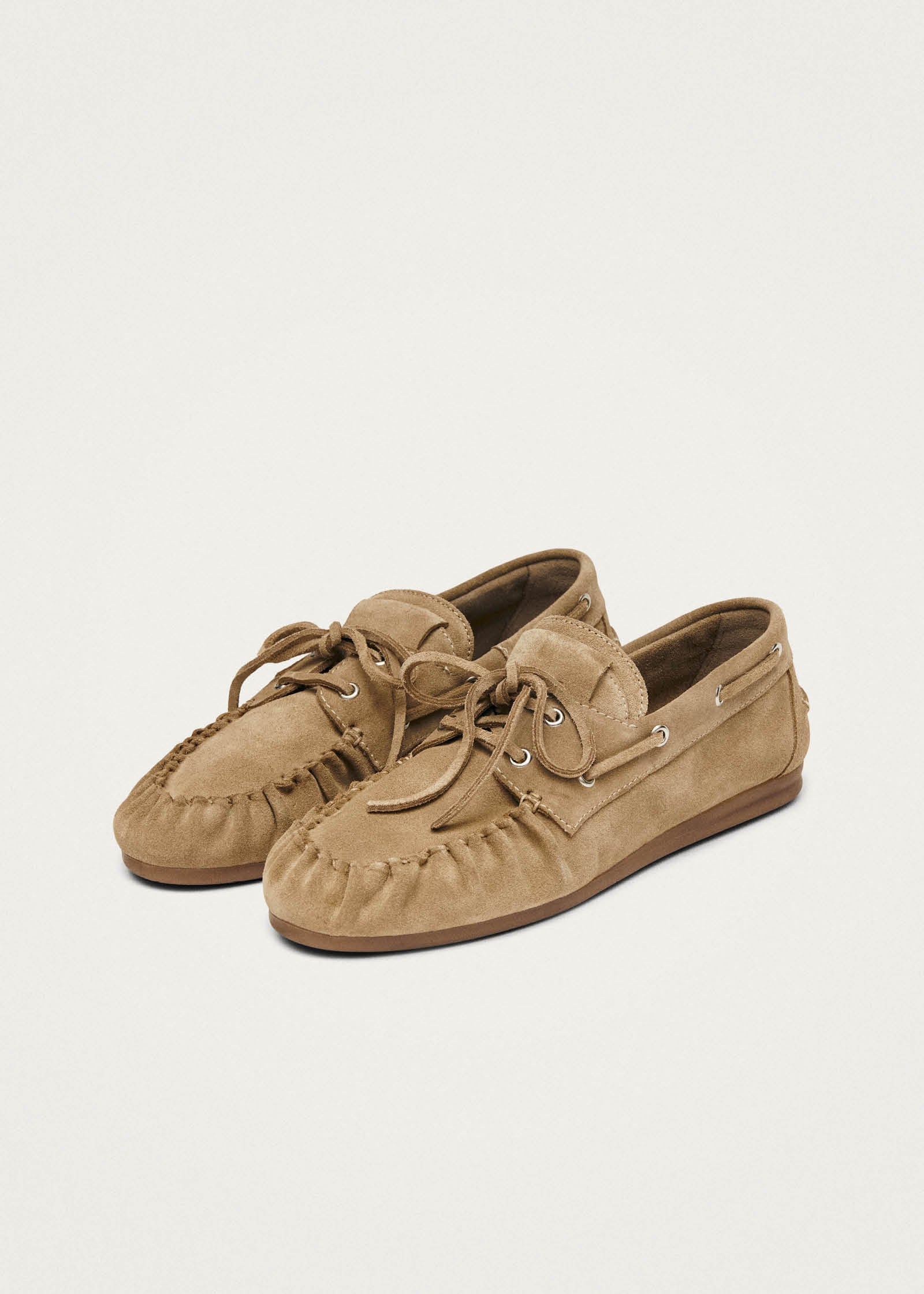 Rowan Leather Loafers - Suede Beige