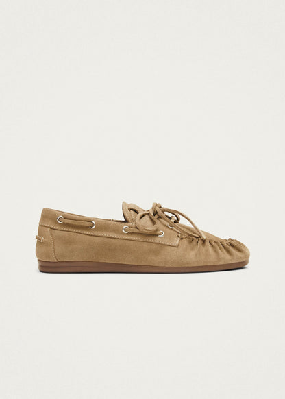 Rowan Leather Loafers - Suede Beige