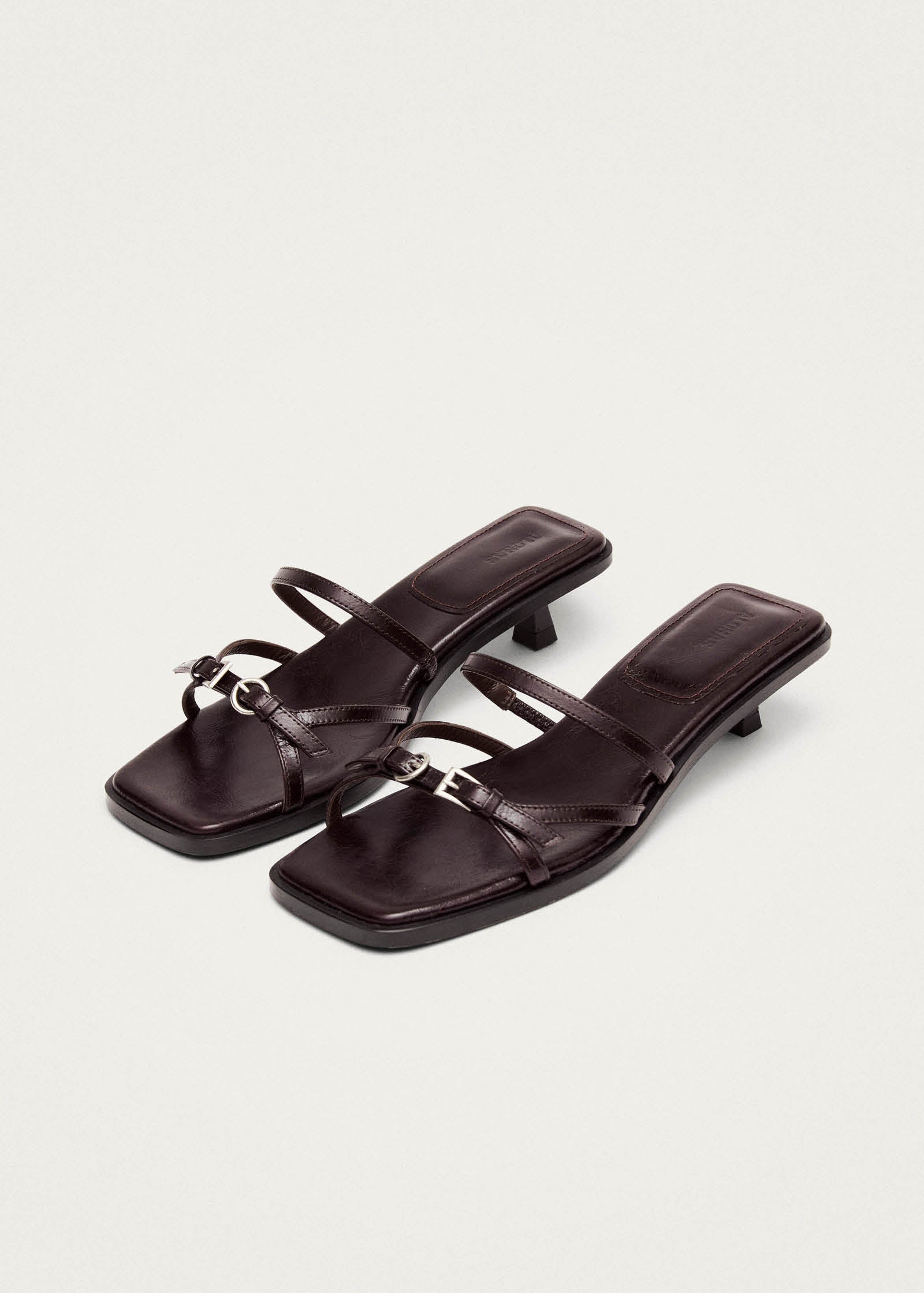 Liko Rift Leather Sandals - Dark Brown