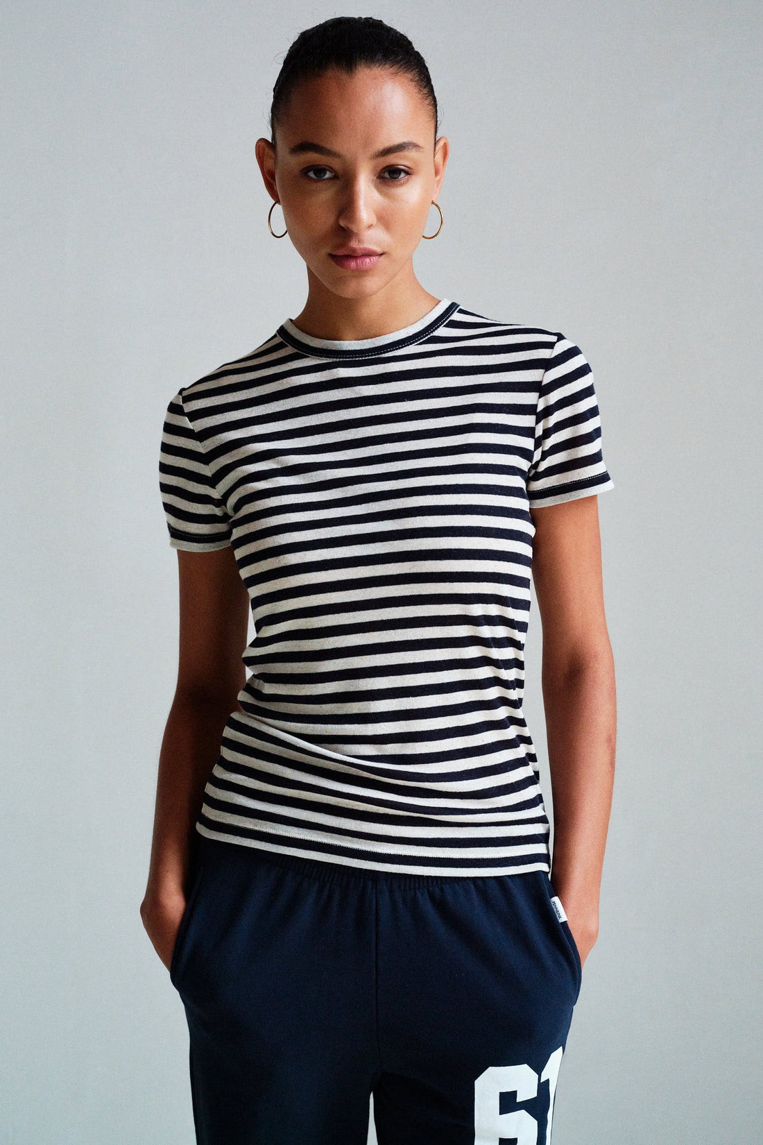 S26F1871LTD T-shirt - Navy/Ecru