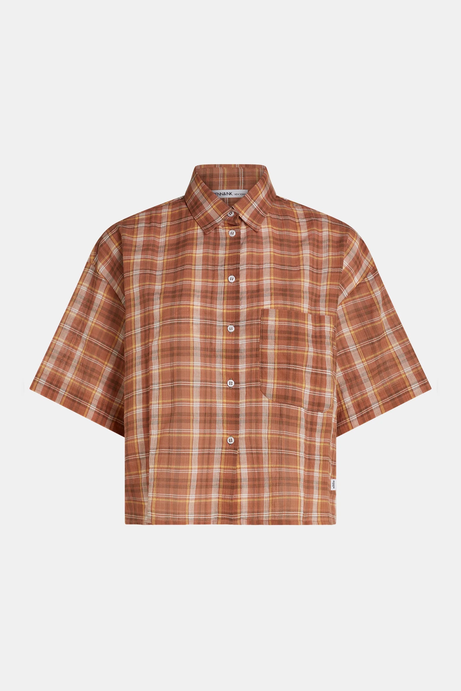 S26D1895LTD Blouse - Butternut Check