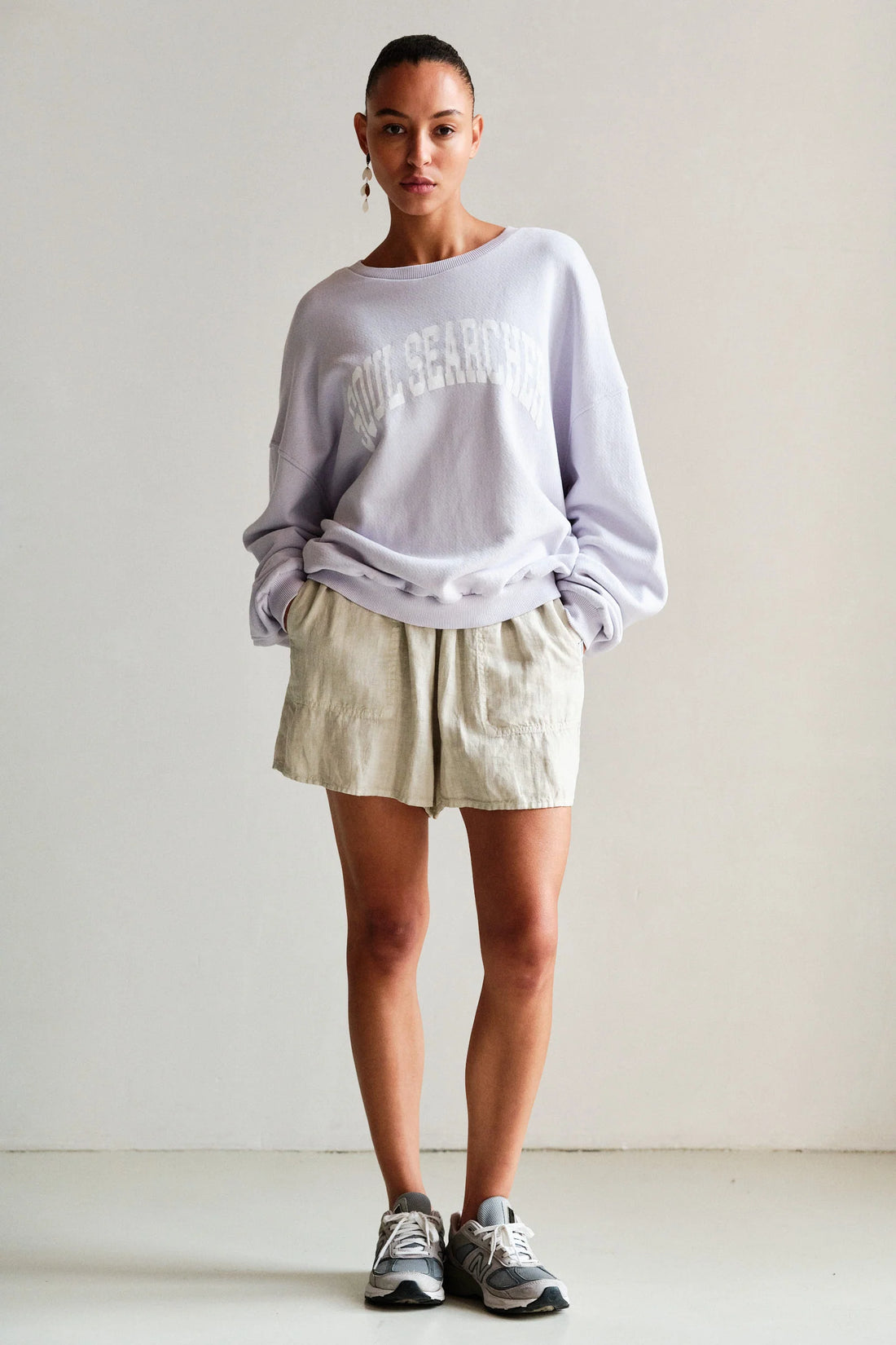 S26T1260LTD Sweater - Sweet Lavender/White