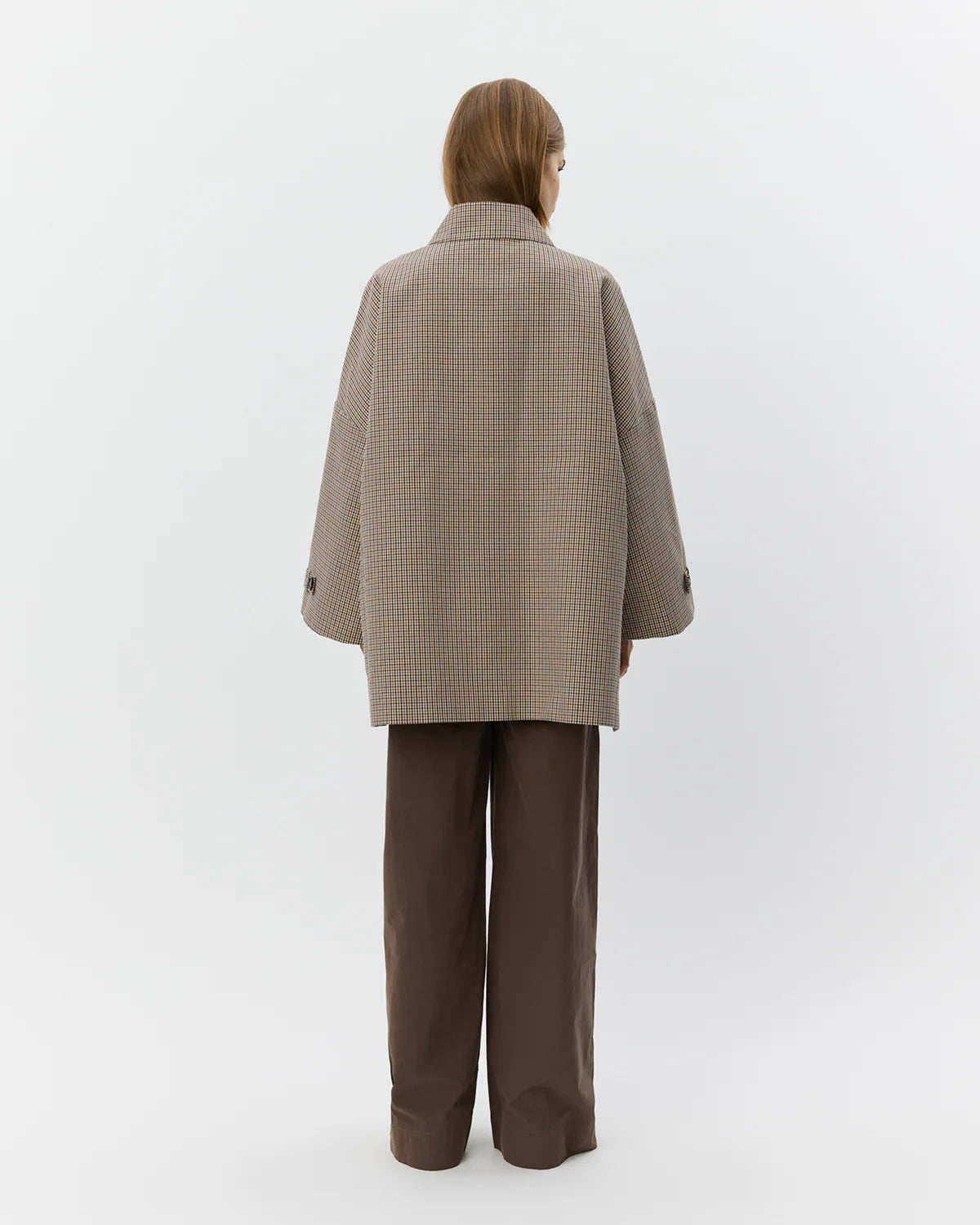 SelinaSW Oversize Check Jacket - Check