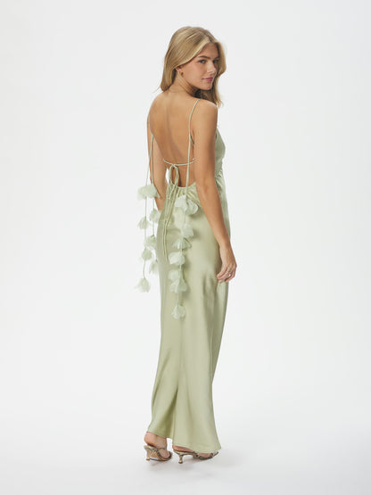 Colly Heavy Sateen Dress - Mint Green