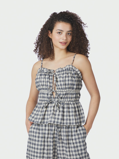 Seylor Check Top - Black