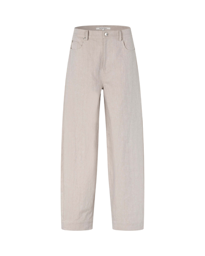 Bacoli Barrel Trousers - Soft Beige