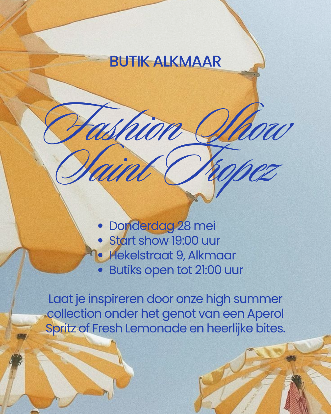 Ticket Fashion Show | Donderdag 28 mei