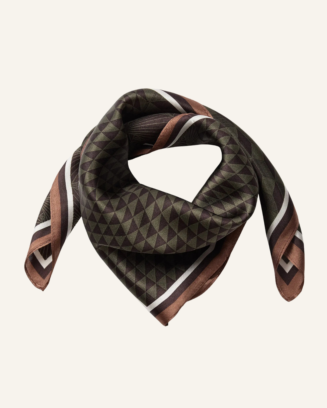 ShilaCC Silk Scarf - Brown