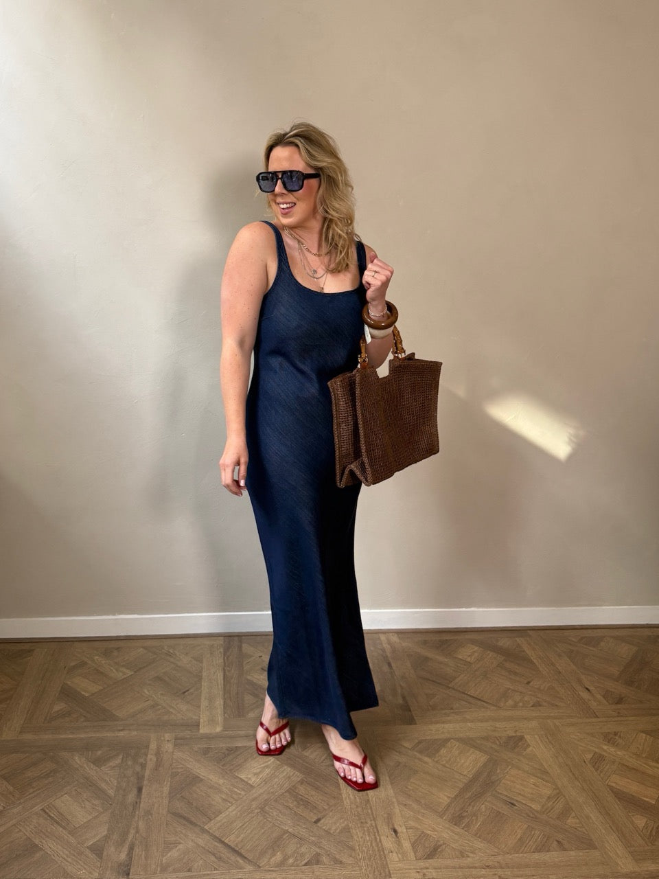 Sasunna Dress - Washed Denim