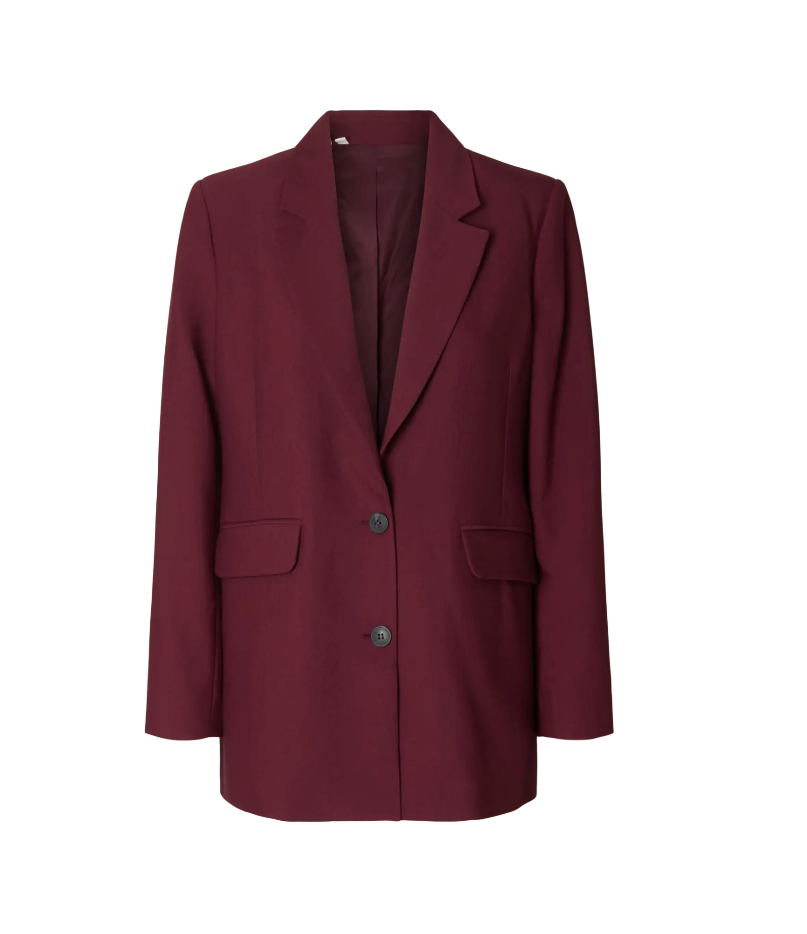 SLFRita LS Relaxed Blazer Mel - Tawny Port Mel.