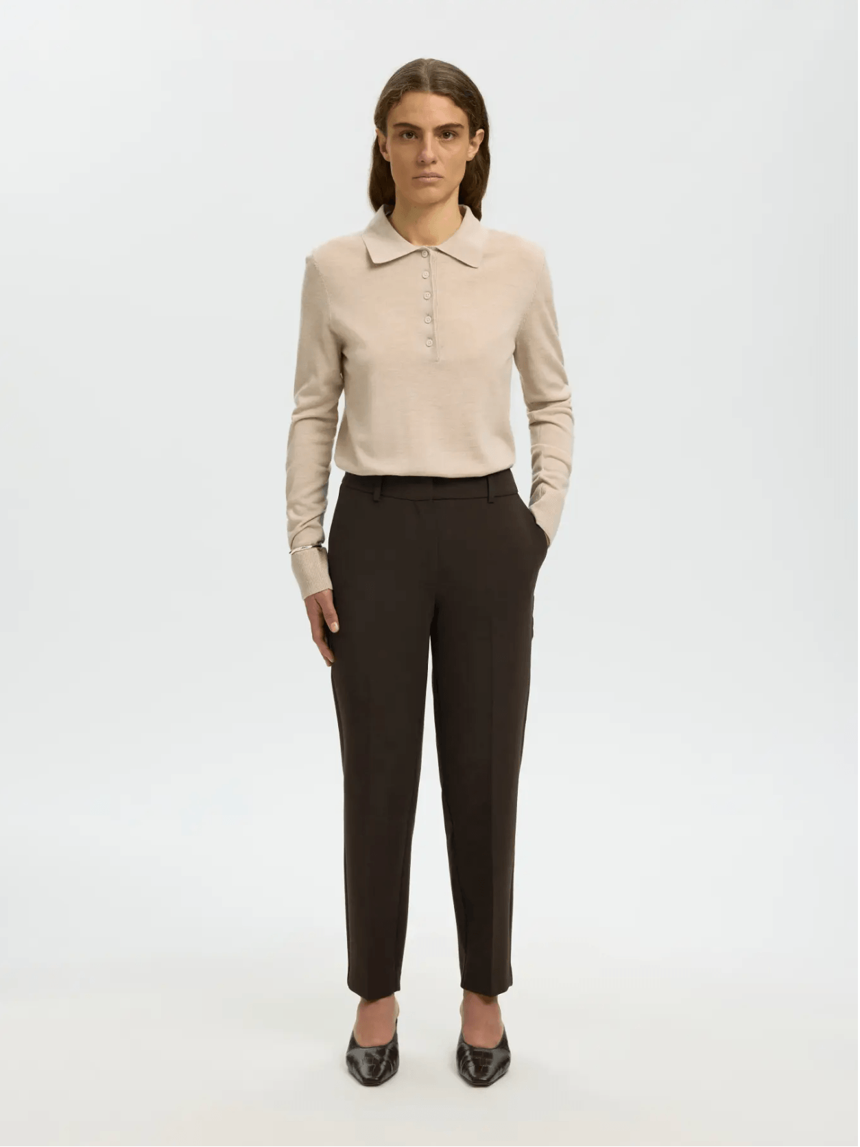 SLFRita-Ria MW Cropped Pant Mel - Delicioso Mel.