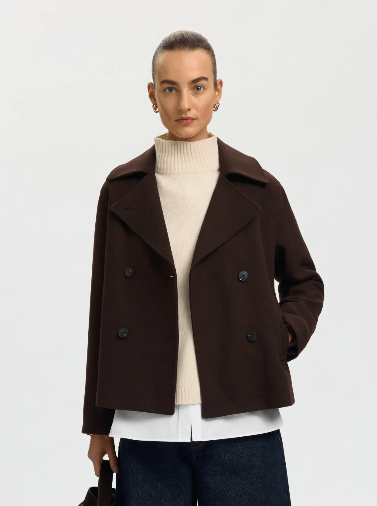 SLFZia-Alma Wool Blend Jacket - Delicioso