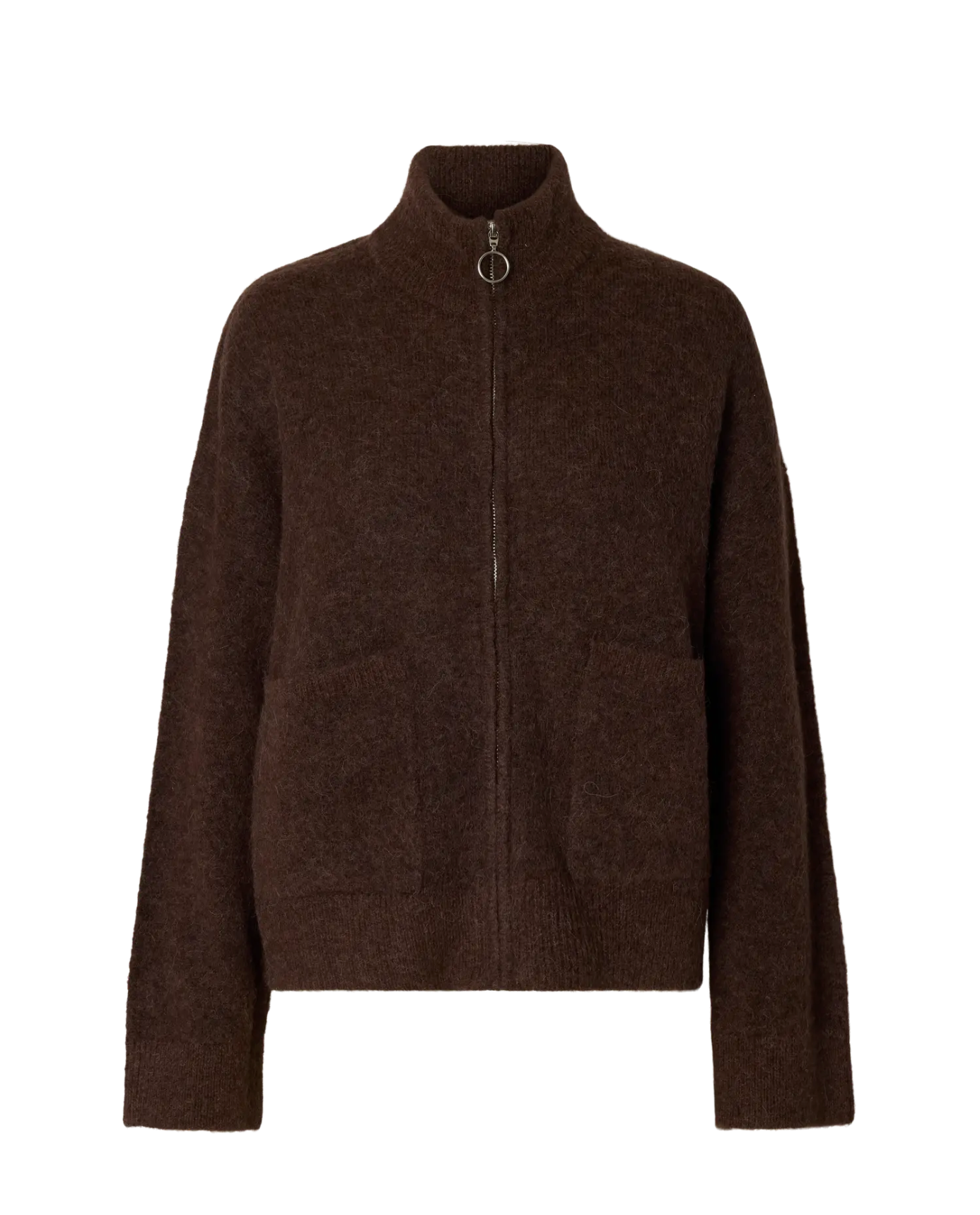 SLFsia Ras LS Strickjacke mit Reißverschluss – Delicioso Mel.