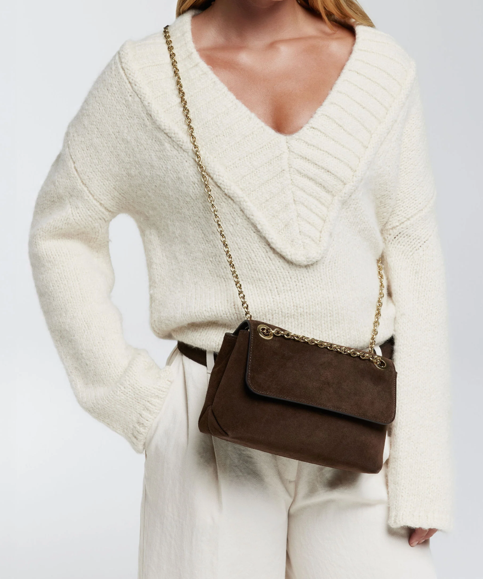 Liv Suede Bag - Moss