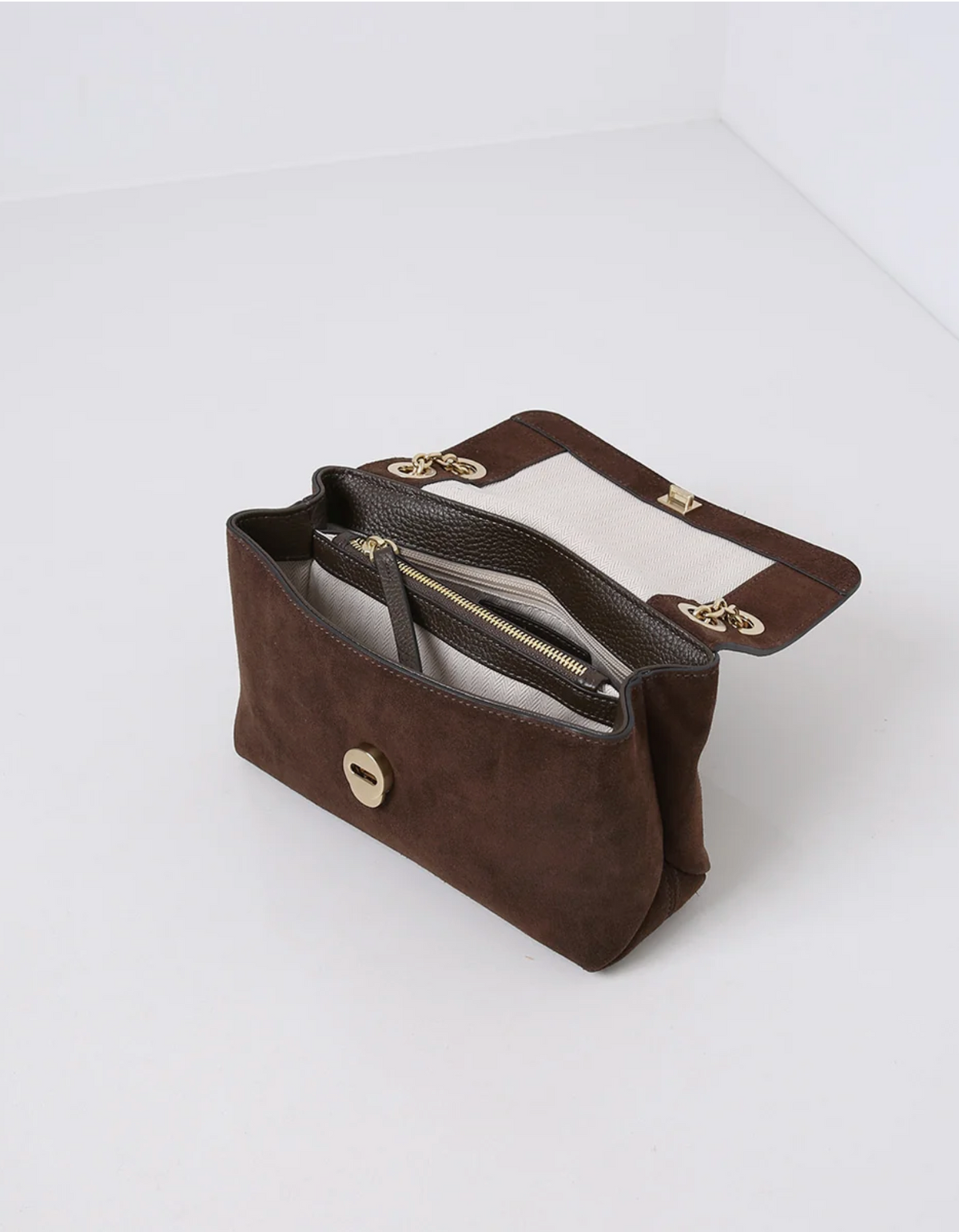Liv Suede Bag - Moss