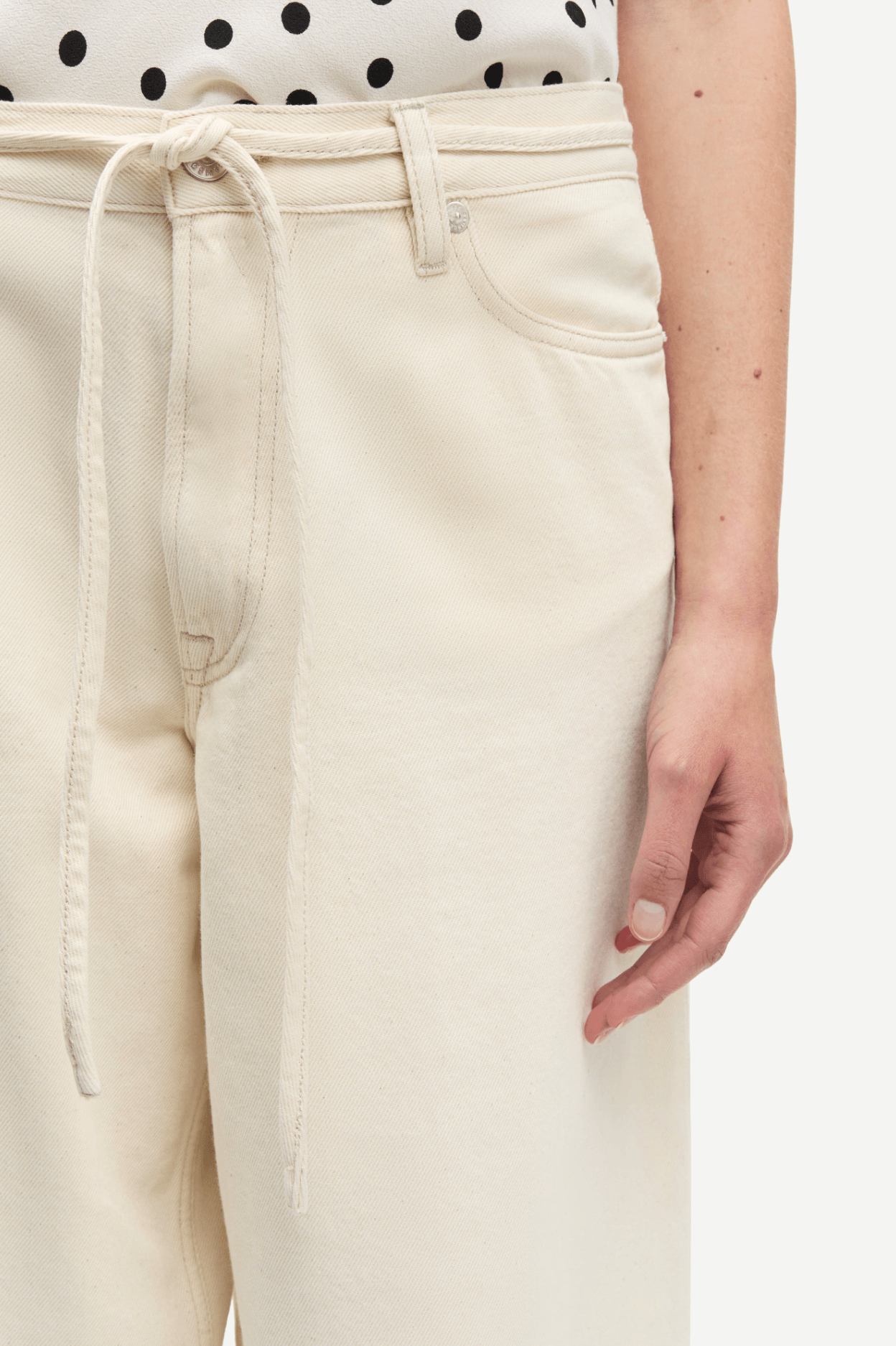 Saharper Jeans Belt - Soft Natural