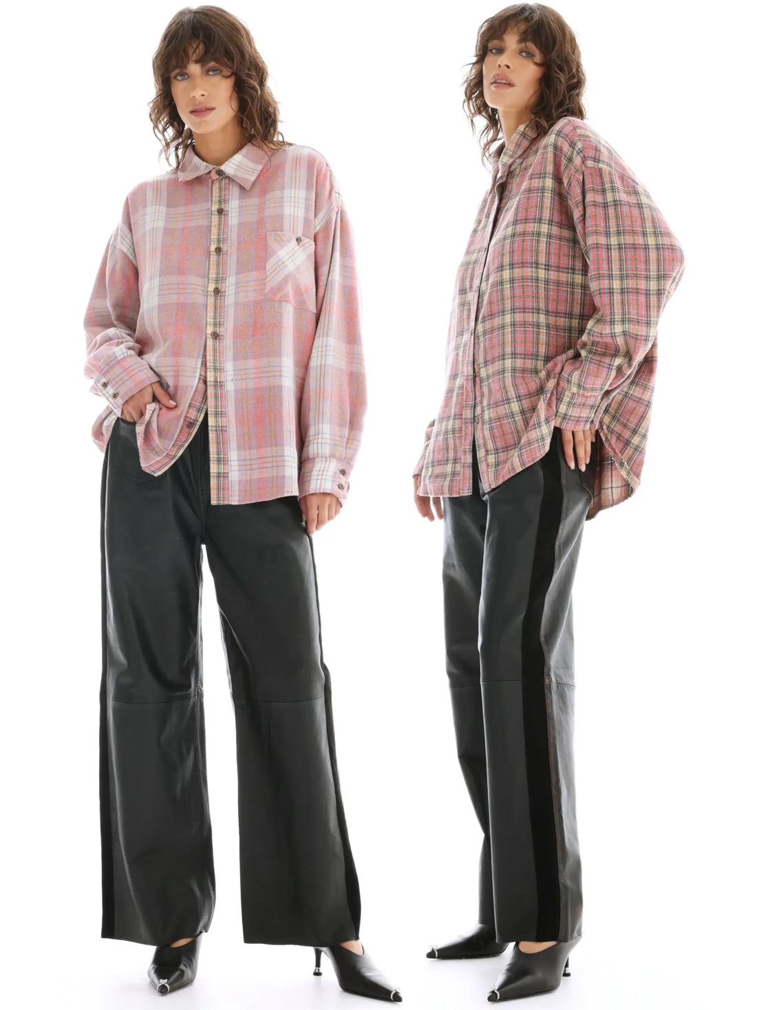 Reversible Flannel Shirt - Pink