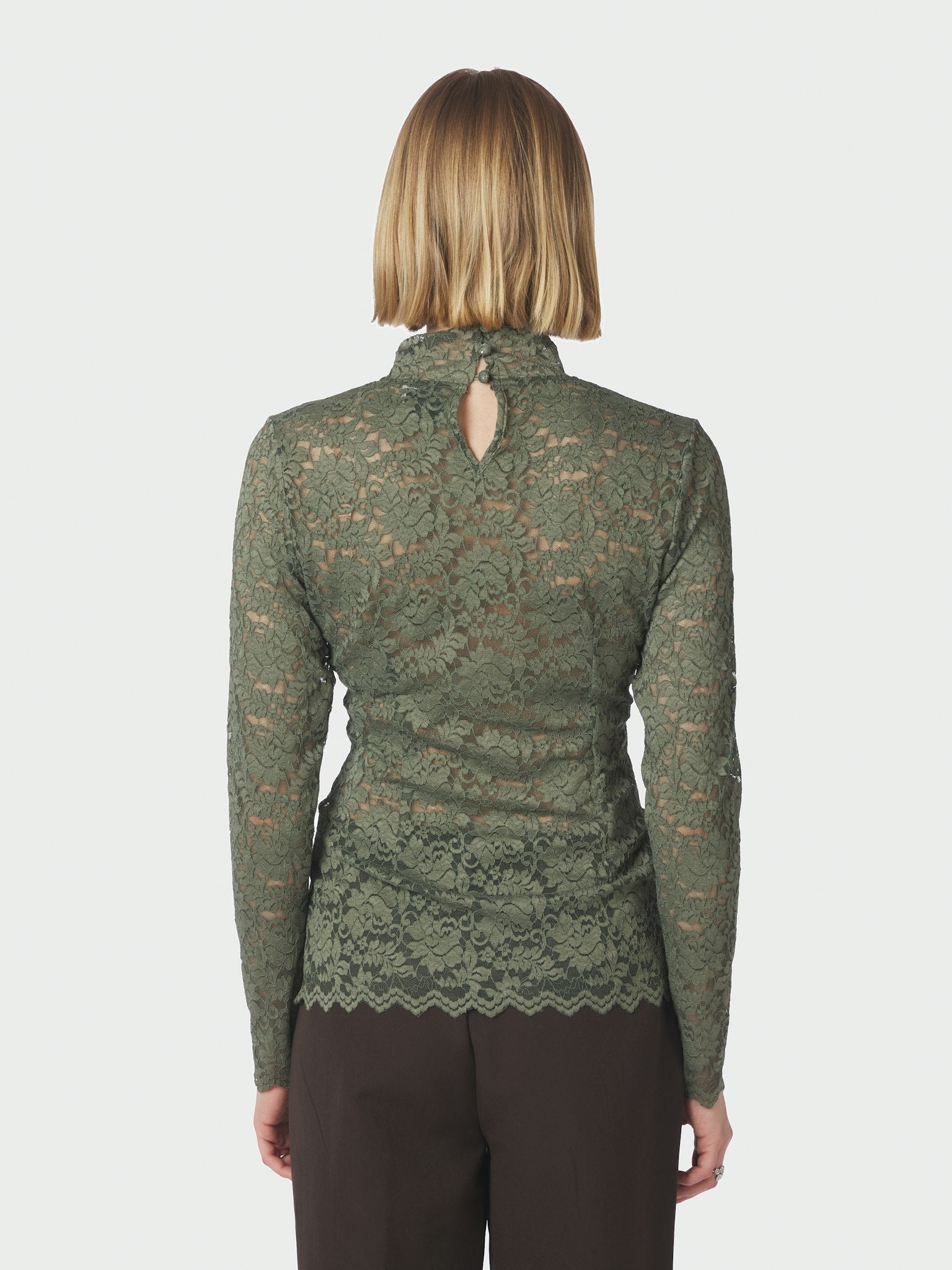 Liza Laceflower Blouse - Cold Army
