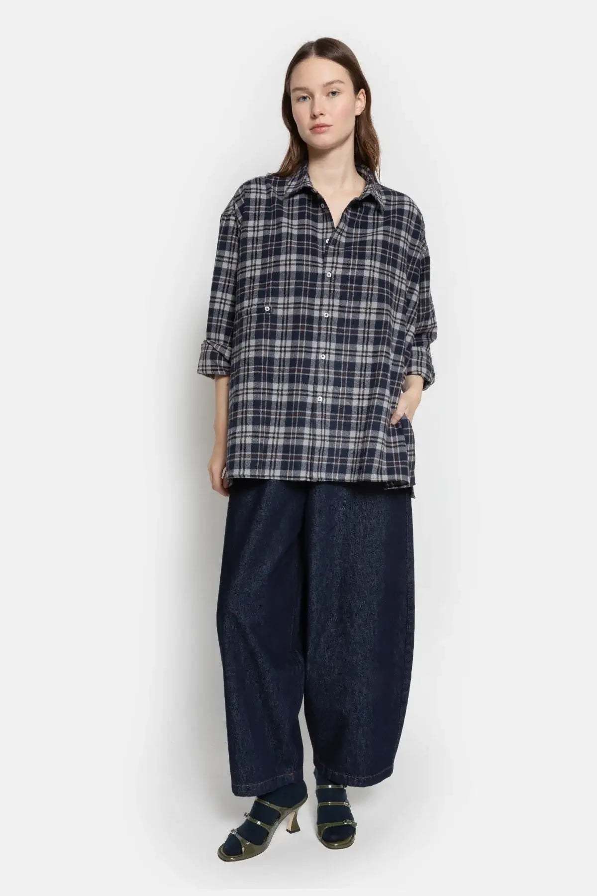 Only Flannel Shirt - Blue Checked